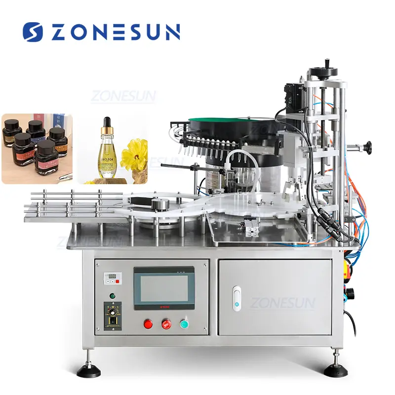 Compact Automatic Sample Bottle Filling Capping Machine