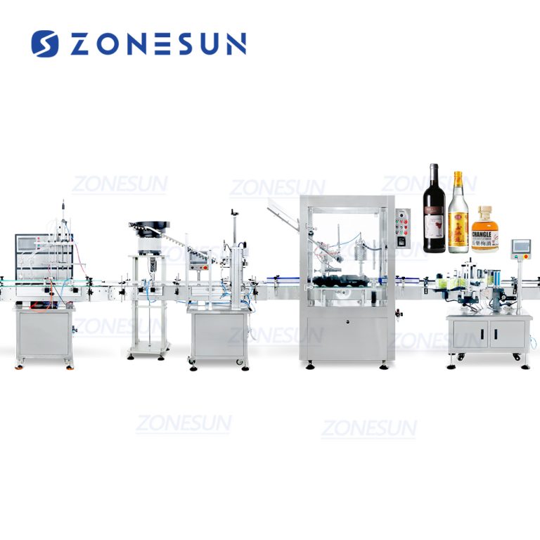 Automatic Bottle Filling Shrink Wrapping Line